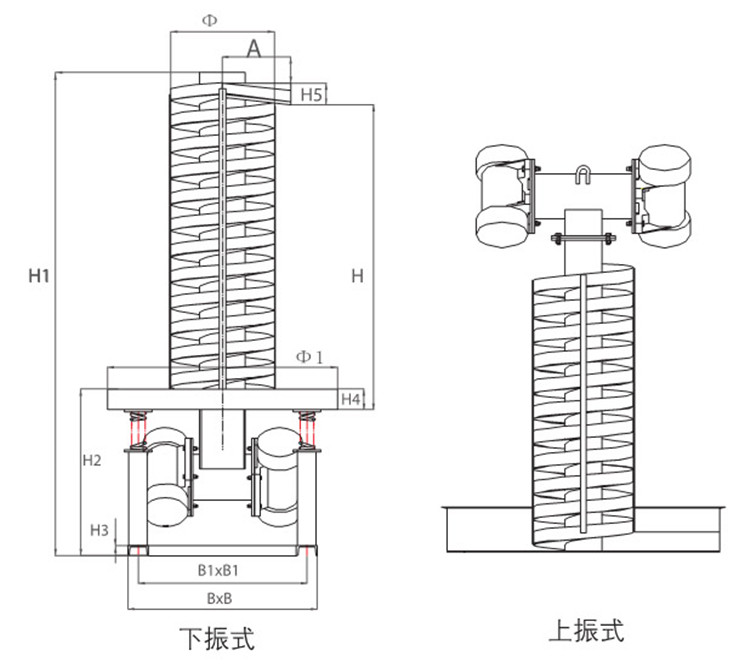 垂直振動提升機結(jié)構(gòu)圖